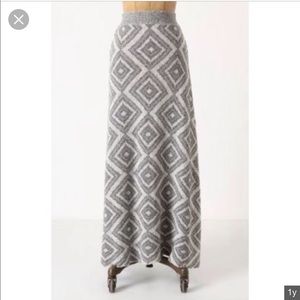 Anthropologie maxi sweater skirt
